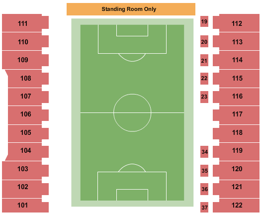 H-E-B Park Soccer Seating Chart