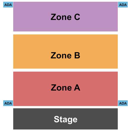 HCC Mainstage Theatre At YPAB Zone A-C Seating Chart