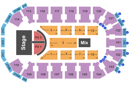 HEB Center at Cedar Park Brad Paisley Seating Chart