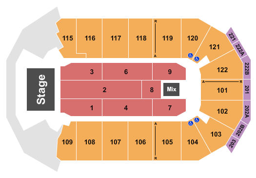 HEB Center at Cedar Park Endstage 3 Seating Chart