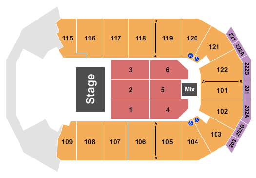 HEB Center at Cedar Park Half House 5 Seating Chart