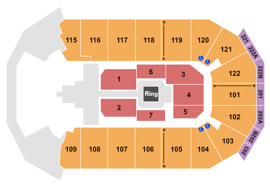 HEB Center at Cedar Park WWE 2 Seating Chart