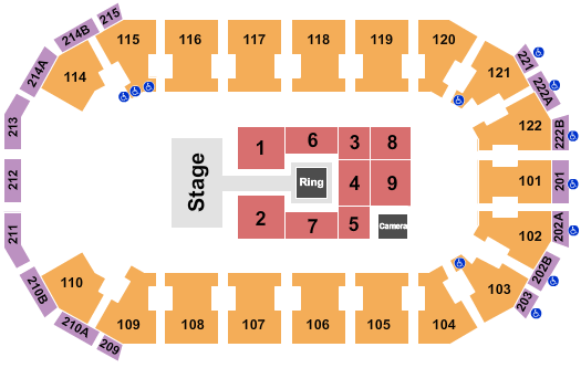 HEB Center at Cedar Park All Elite Wrestling Seating Chart