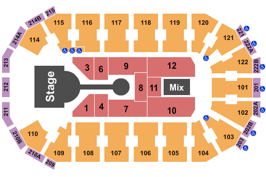 HEB Center at Cedar Park Casting Crowns 2 Seating Chart