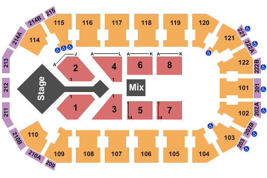 HEB Center at Cedar Park Casting Crowns Seating Chart