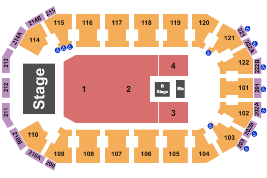 HEB Center at Cedar Park Toby Mac Seating Chart