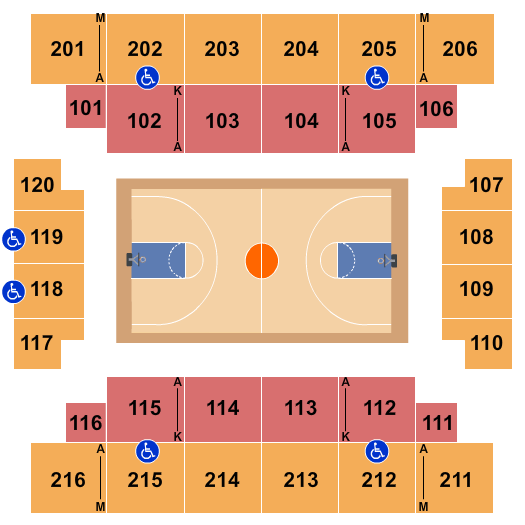 State Farm Field House at ESPN Wide World Of Sports Complex Basketball Seating Chart