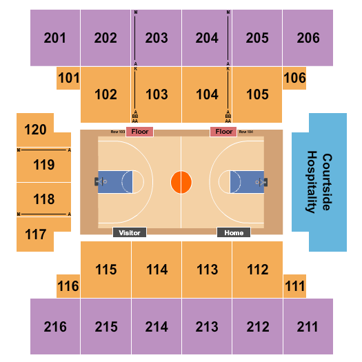 State Farm Field House at ESPN Wide World Of Sports Complex Basketball Seating Chart
