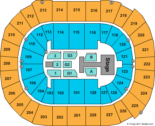 SAP Center Britney Spears Seating Chart