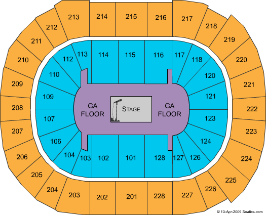 SAP Center Metallica Seating Chart