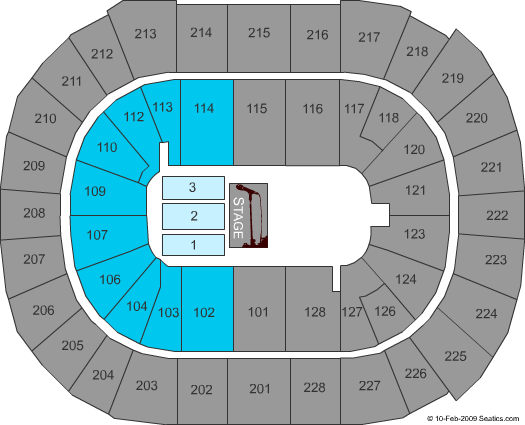 SAP Center The Wiggles Seating Chart