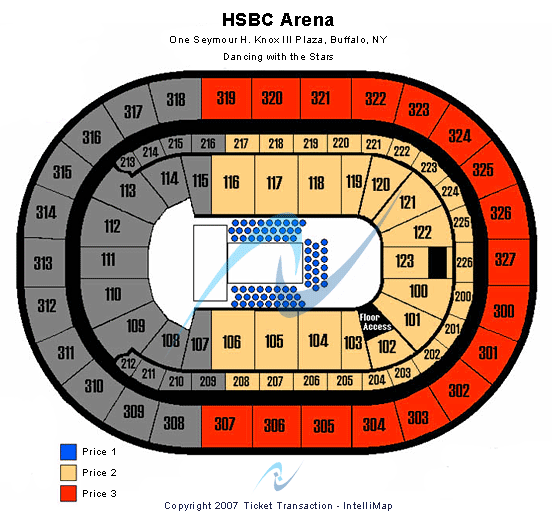 KeyBank Center Dancing With the Stars Seating Chart