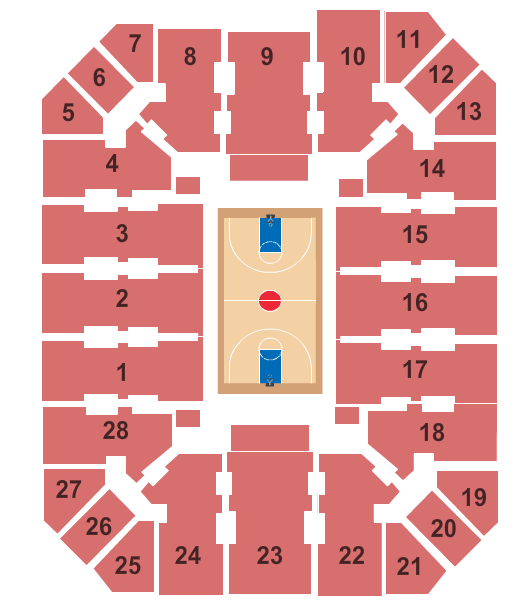 Haas Pavilion Basketball Seating Chart