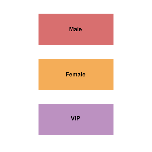 Hakkasan - MGM Casino VIP/Male/Female Seating Chart