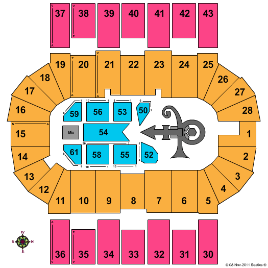 Scotiabank Centre Prince Seating Chart