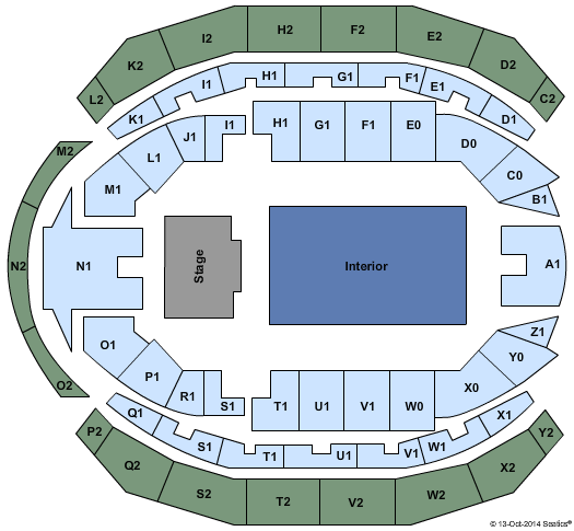 Hallenstadion - Zurich End Stage Seating Chart