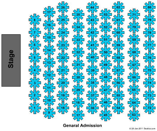 Hamilton Convention Center GA Seating Chart
