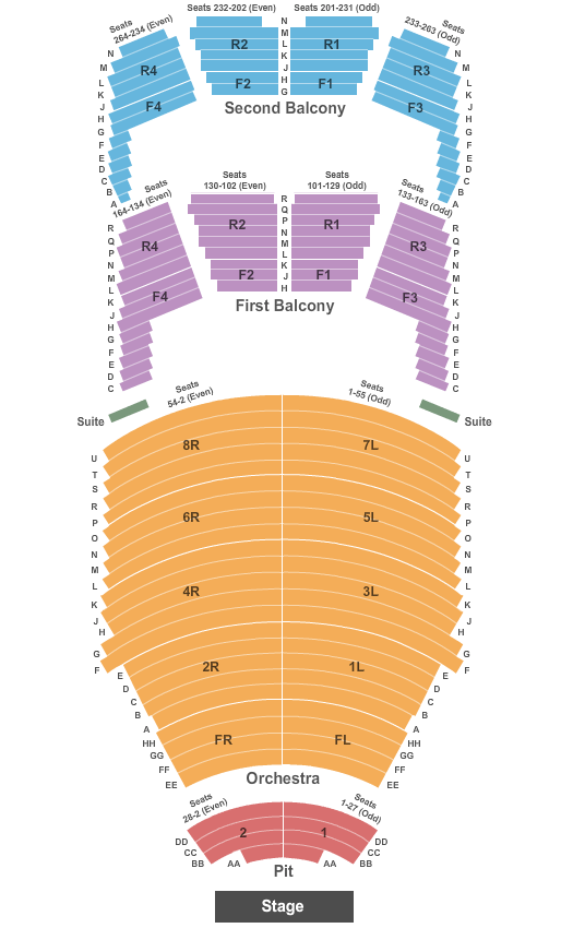 FirstOntario Concert Hall Pit Endstage Seating Chart