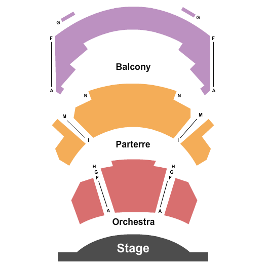 Hammer Theatre Center Seating Map