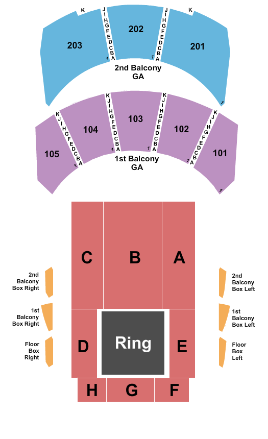Hammerstein Ballroom Boxing Seating Chart