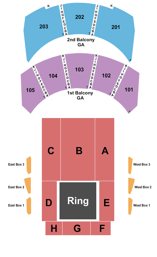 Hammerstein Ballroom Boxing Seating Chart