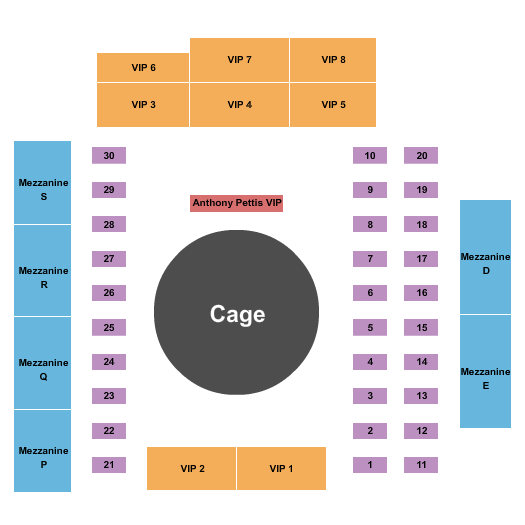 Hammond Civic Center MMA Seating Chart