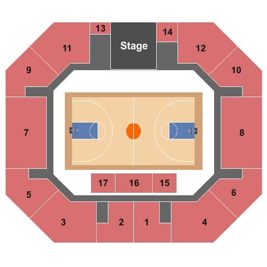 Hammond Middleton Memorial Center Basketball Seating Chart