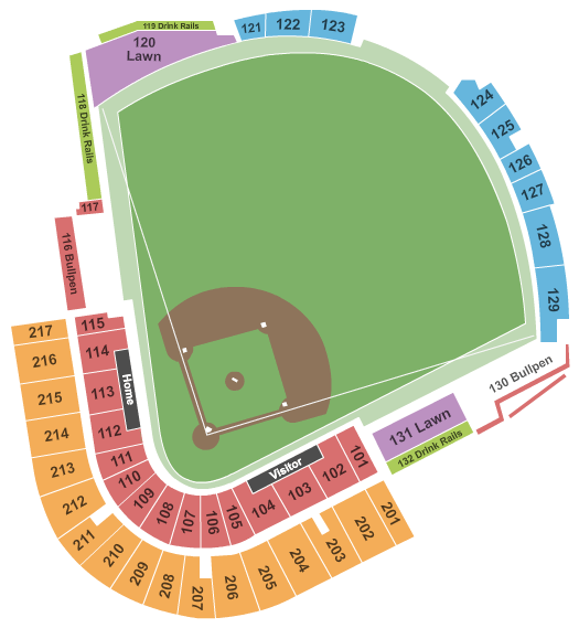 Hammond Stadium at Lee Health Sports Complex Baseball Seating Chart