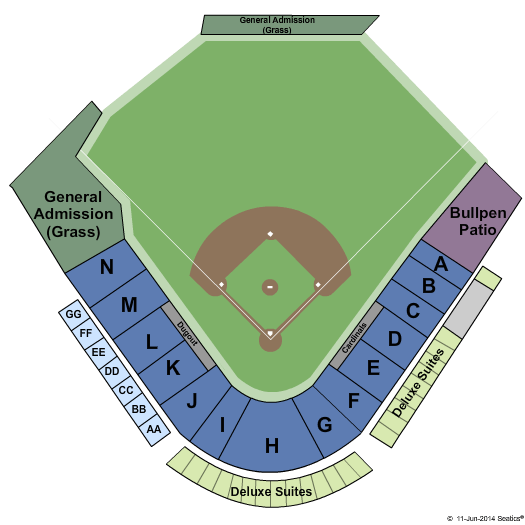 Hammons Field Baseball Seating Chart