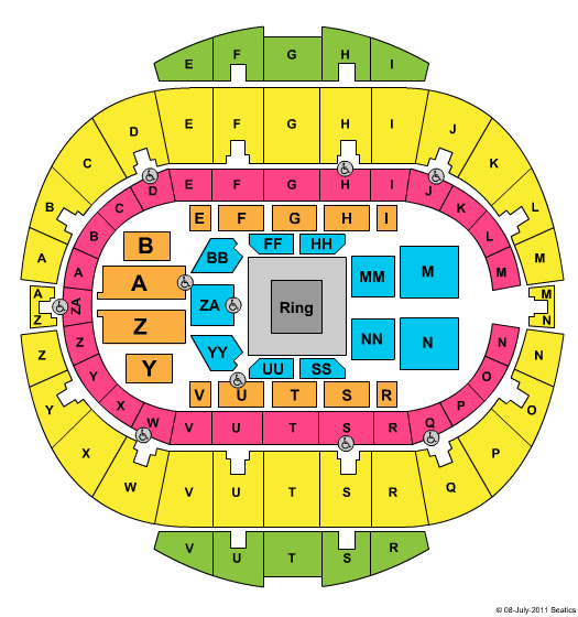 Hampton Coliseum Boxing Seating Chart