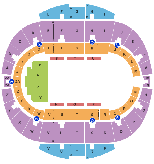 Hampton Coliseum Rignling Seating Chart