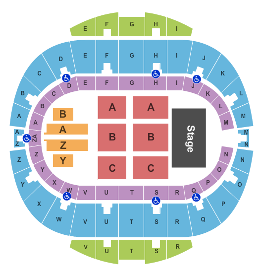 Hampton Coliseum Endstage 2 Seating Chart