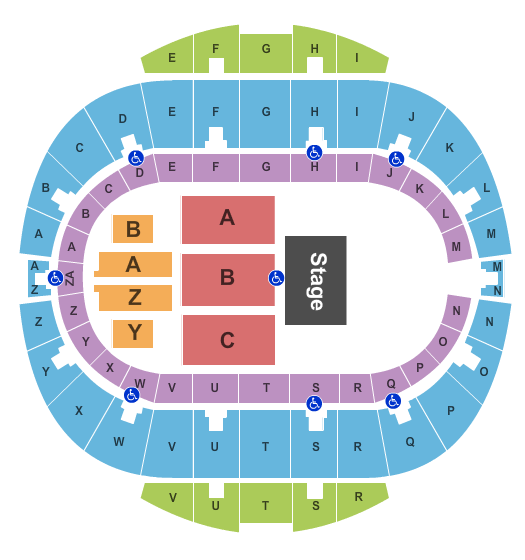 Hampton Coliseum Endstage 3 Seating Chart