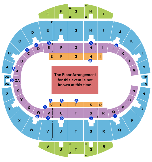 Hampton Coliseum Generic Floor Seating Chart