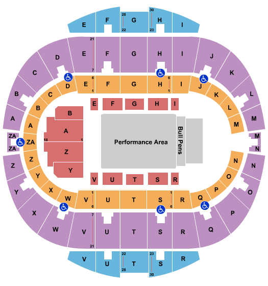Hampton Coliseum PBR Seating Chart