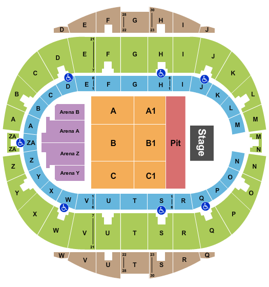 Hampton Coliseum Scream Tour Seating Chart
