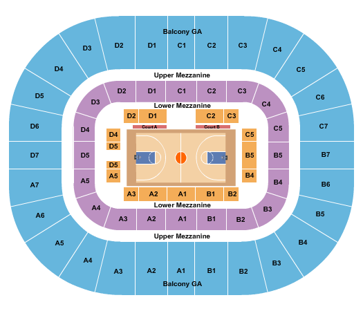 Hampton University Convocation Center Basketball 2 Seating Chart