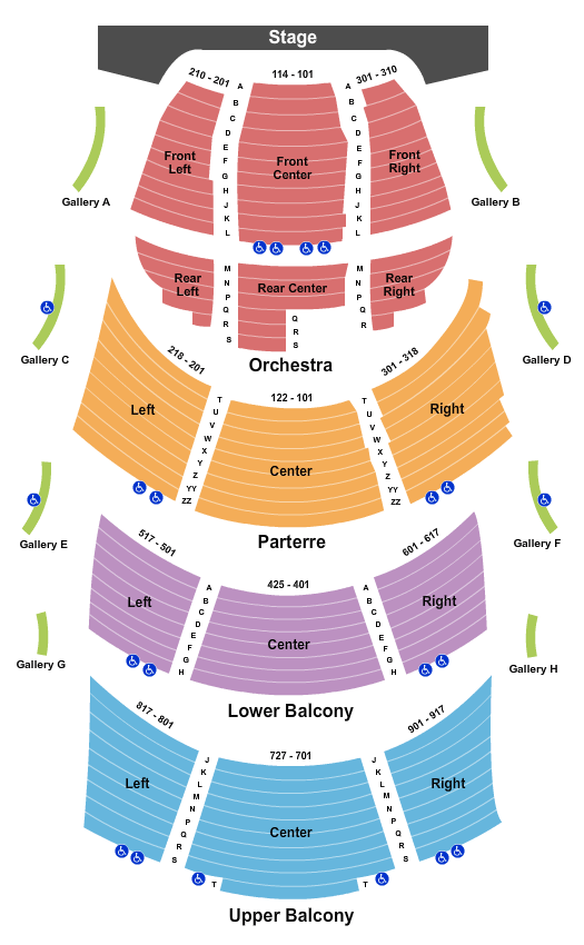 Hancher Auditorium Seating Chart