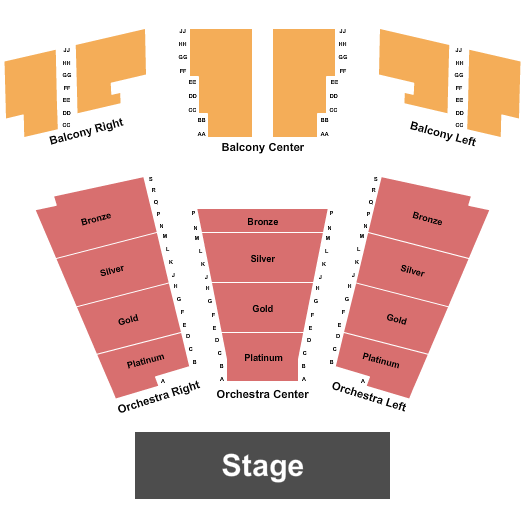Hanes Theatre at Chapel Hill High School Endstage Seating Chart