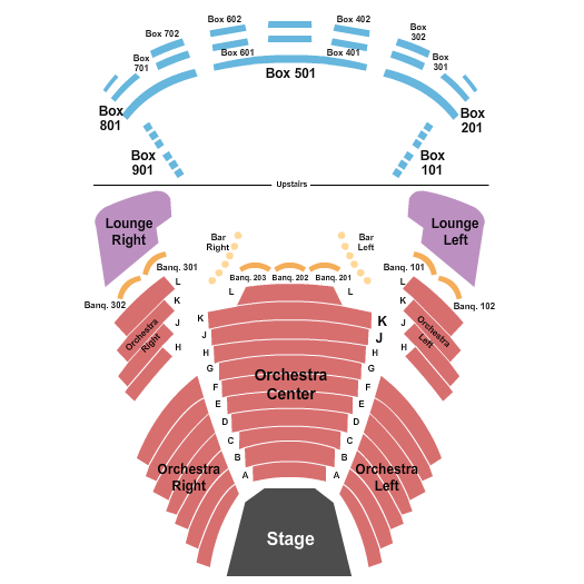 Hanna Theatre at Playhouse Square Endstage Seating Chart