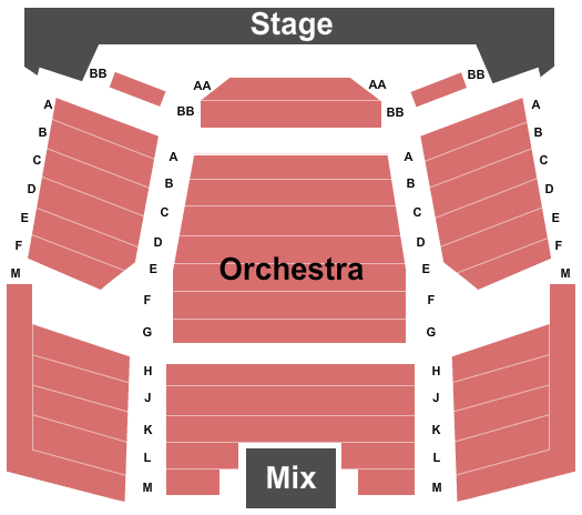 Hansen Theatre At Purdue University End Stage Seating Chart