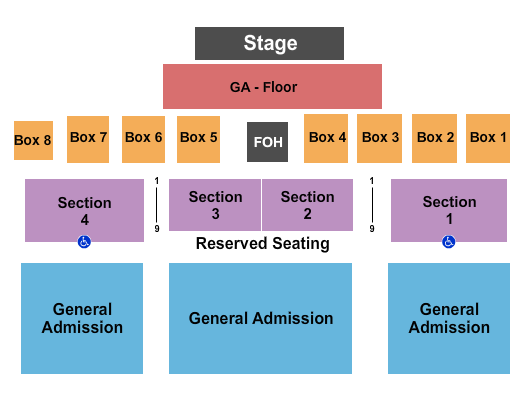 Happy Canyon Arena Endstage GA Floor Seating Chart