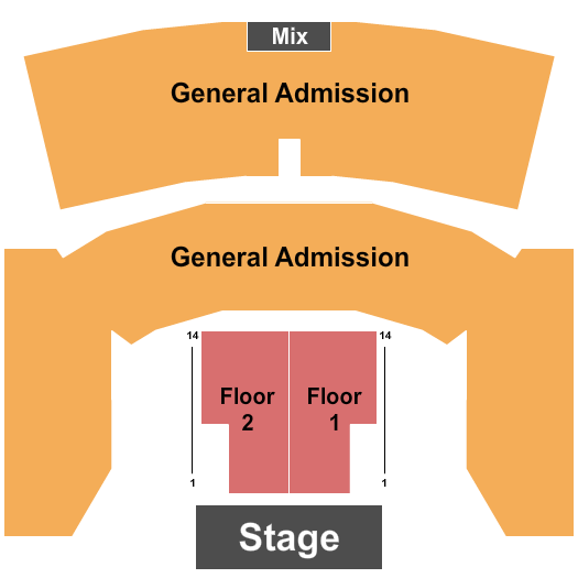 Harang Auditorium Endstage GA 2 Seating Chart