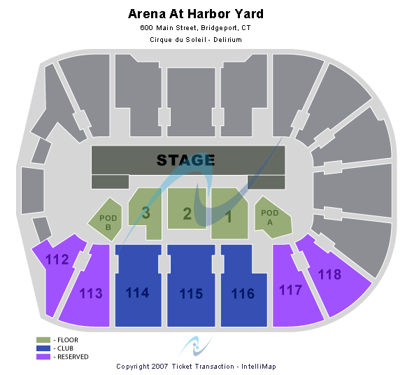 Total Mortgage Arena Delirium Seating Chart