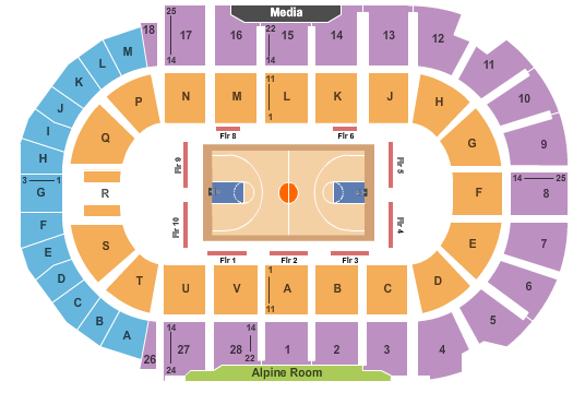 TD Station Basketball Seating Chart