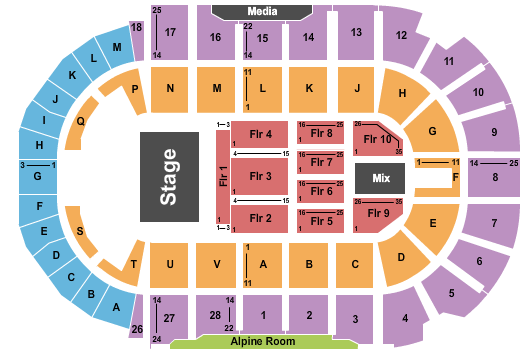 TD Station ZZ Top Seating Chart