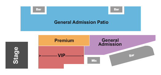 Hard Rock Cafe - Nashville Endstage VIP-Prem Seating Chart
