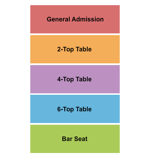 Hard Rock Cafe - Pittsburgh GA & Tables Seating Chart