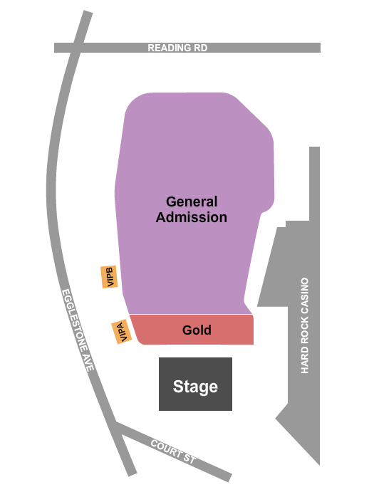 Hard Rock Cincinnati Outdoor Arena Seating Chart