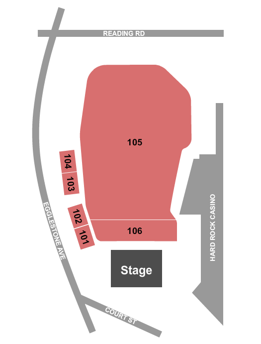 Hard Rock Cincinnati Outdoor Arena Seating Chart